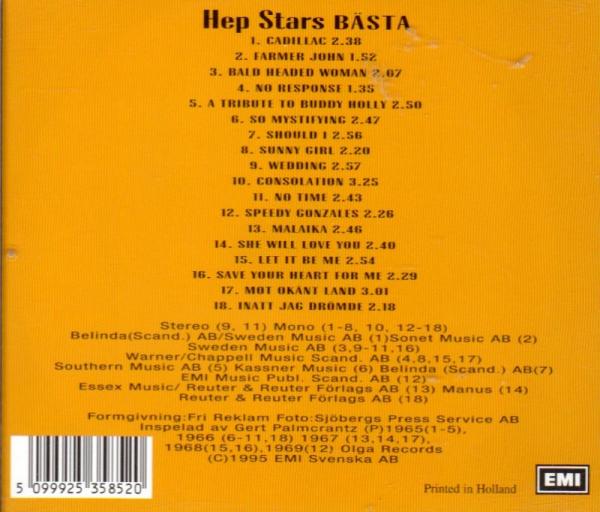 The Hep Stars - BÄSTA - Best of - Benny Andersson, 1995 (ABBA)